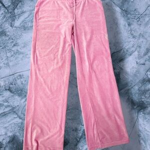 Juicy Couture‎ Pink Velour Track Pants